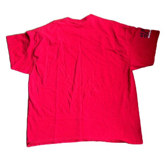 "I flew through KRAP to get to Sturgis" Red Short Sleeve T-Shirt 2XL Unisex - Picture 2 of 4